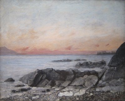 Sunset, Vevey, Switzerland by Gustave Courbet